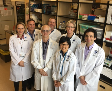The research team in a lab